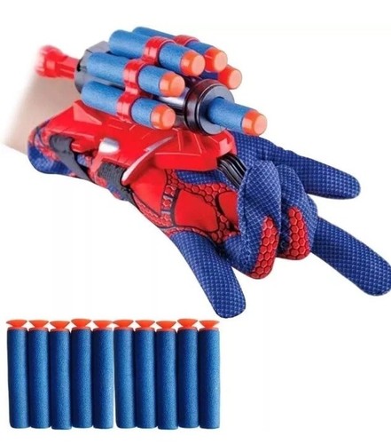 Guanti Ragno Uomo Web Shooter Giocattolo Ragno Bambini Plastica Cosplay Lanciatore Guanto - Foto 5 di 5