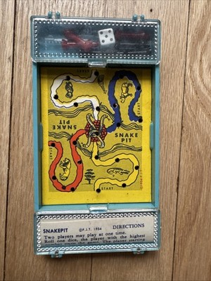 VTG Snake pit Comon Tatar, Inc 2- Plastic Peg Games 1954