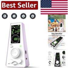 Stylish Macaron Purple Digital Metronome - Adjustable for Musicians' Precision