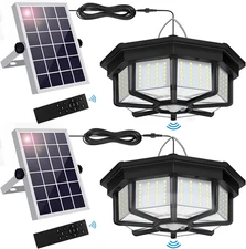 Solar Shed Light Indoor Outdoor 288LED 360°Lighting Solar Lights Work in Daytime