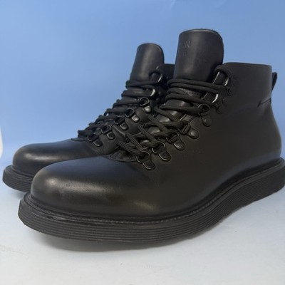 LIKNU Season Three Mens 9.5 Black Ultralight Suede Hiking Boots VIbram Morflex