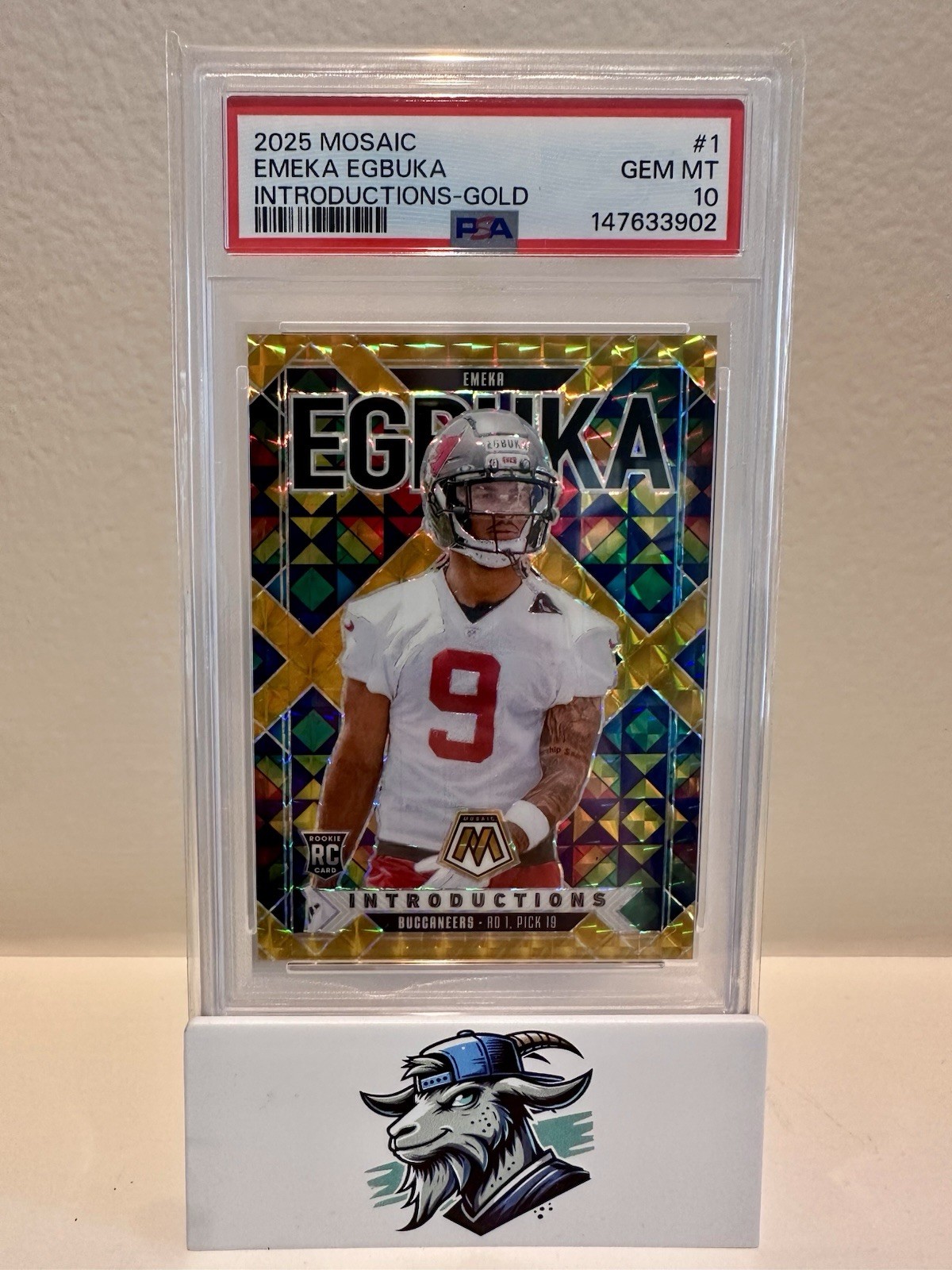 Emeka Egbuka Panini Mosaic Introductions #1 Gold