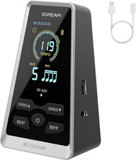 Digital Metronome for Piano,Guitar,Violin,Rechargeable LCD Electronic Metrono...