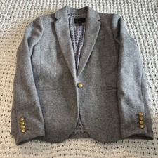 J CREW Gray Wool Tweed Campbell Blazer size 6