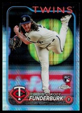 2024 Topps Chrome Prism Refractor #297 Kody Funderburk (RC) Twins Rookie