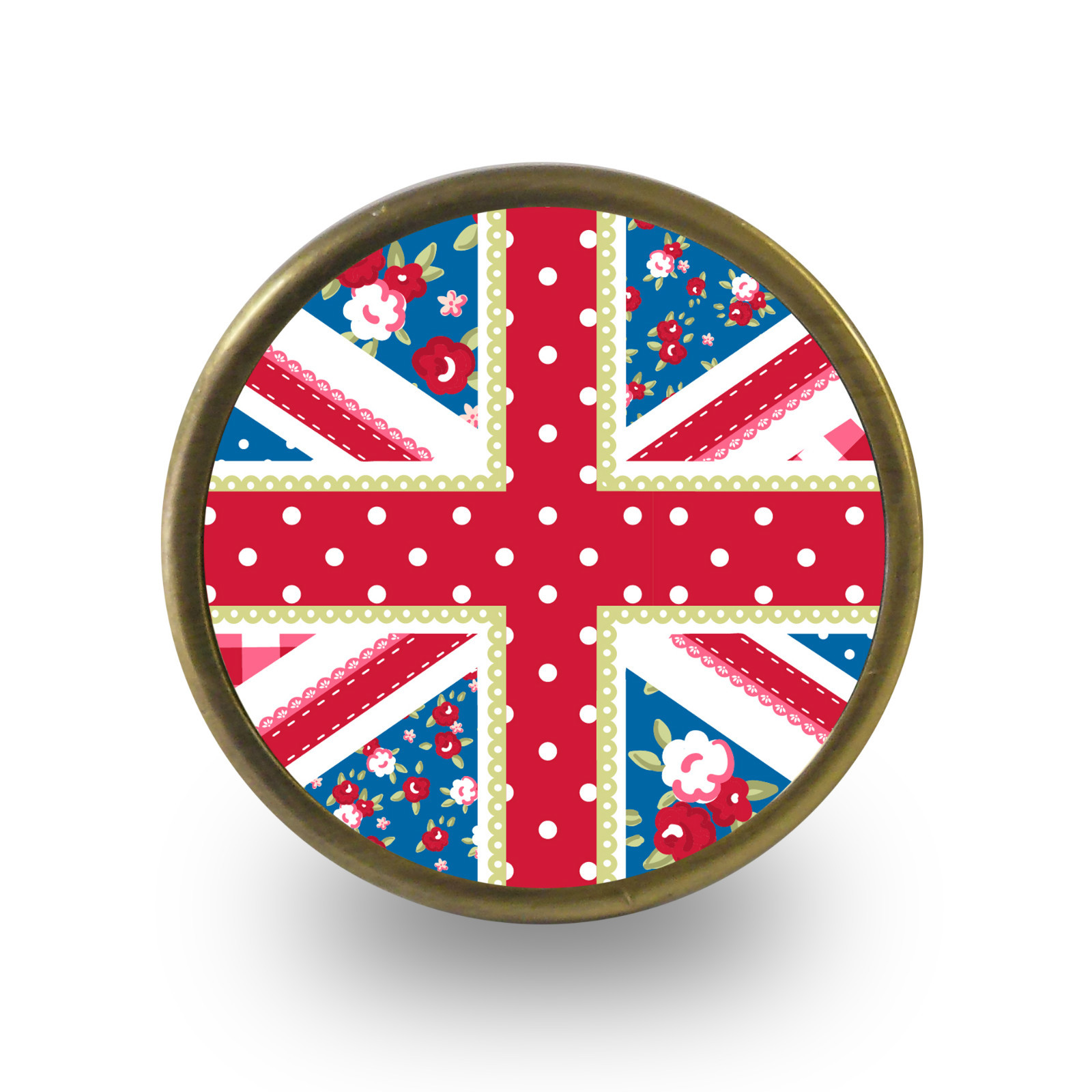 Vintage antique Gold brass bedroom cupboard door knob kitchen