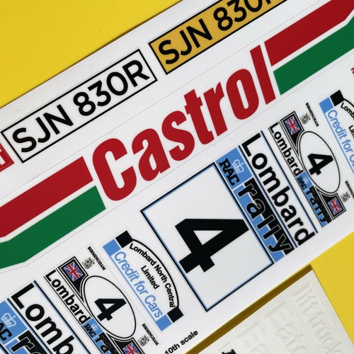 RC 10th 1:10 scale 'EATON'S YALE' ESCORT MK2 1978 RAC RALLY stickers decals - Picture 2 of 3
