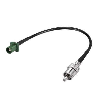 Fakra E to RCA Vedio Adapter Cable 15cm for Car Reverse Backup Rear View Camera