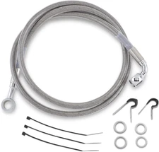 Drag Specialties Standard Length Front Stainless Steel Brake Line Kit 1204-2750
