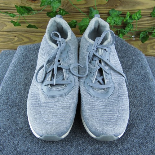 SKECHERS Bobs Women Sneaker Shoes Gray Fabric Lace Up Size 11 Medium - Imagen 3 de 10