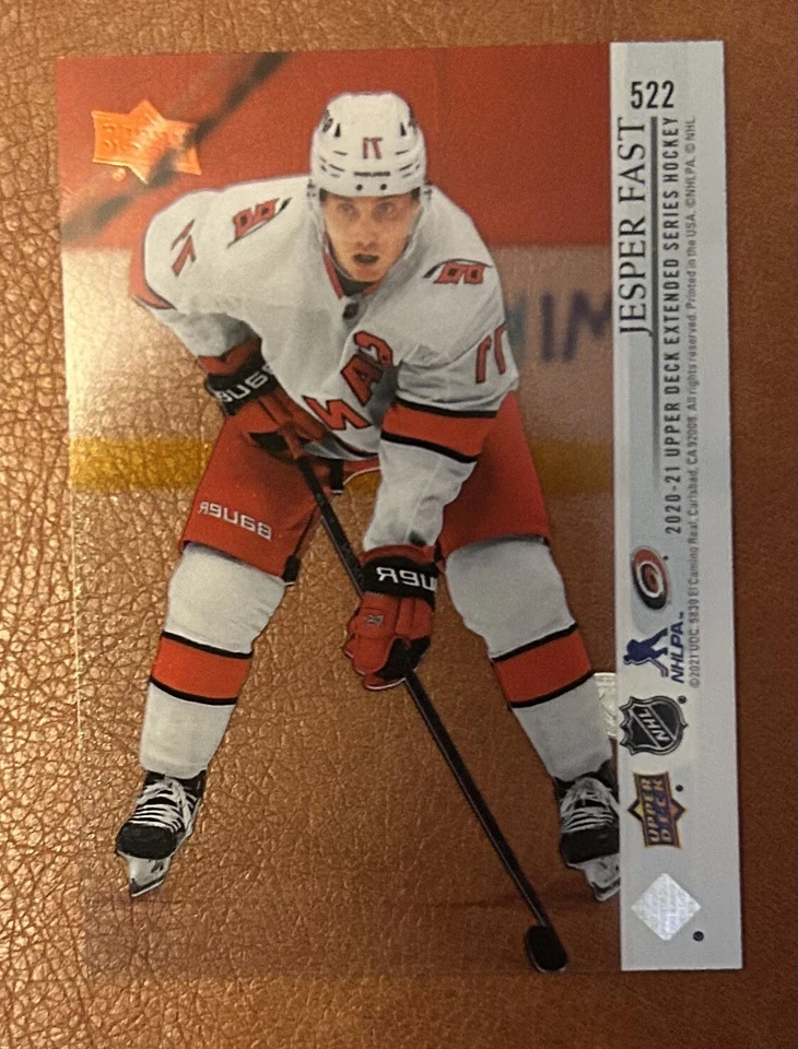 2020-21 Upper Deck Extended Series Clear Cut #522 Jesper Fast - Image 2 of 2