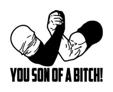 Predator Movie Handshake Decal 1 3.5"x4.5" Choose Color