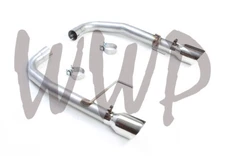 2.5" Stainless Dual Axle-Back Exhaust Kit No Muffler 15-17 Ford Mustang GT 5.0L