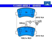 Brake pad set, disc brake ATE 13.0460-4858.2 for Opel