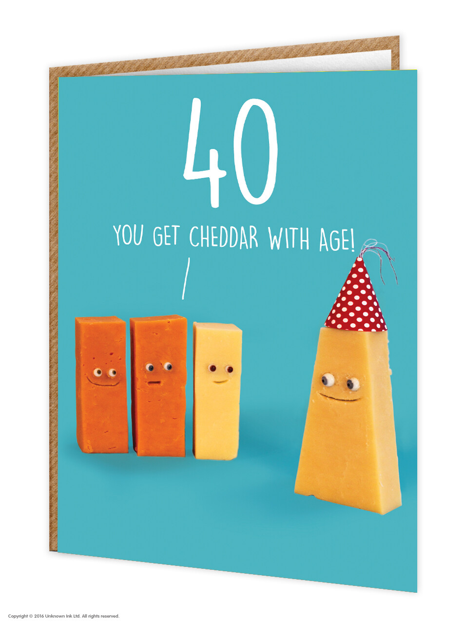 40th Birthday Card Funny Witty Comedy Humour Amusing Cheese Joke Novelty Cheeky