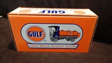 ERTL 1910 GULF MACK TANKER TRUCK Die Cast GAS OIL Petroleum Delivery BANK