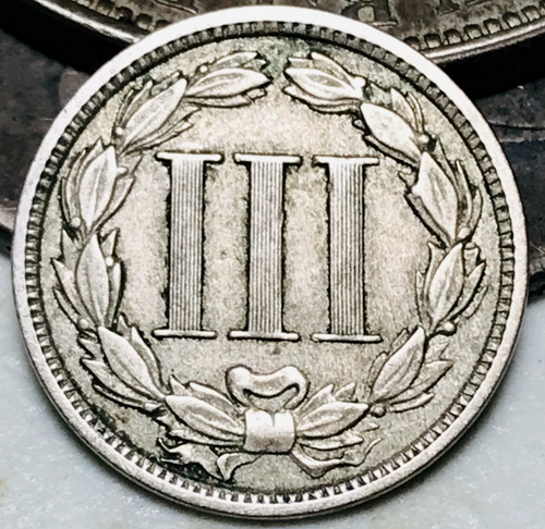 1881 Three Cent Nickel Piece 3C Ungraded Choice US Type Coin CC23774