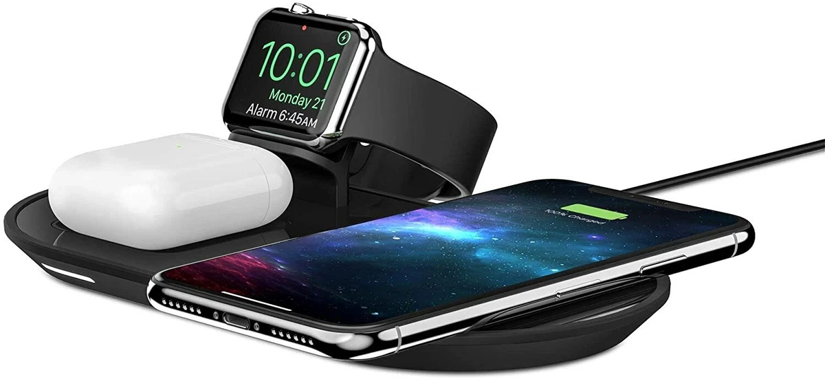 Mophie 3 in 1 Wireless Charge Pad for Apple iPhone Airpods and