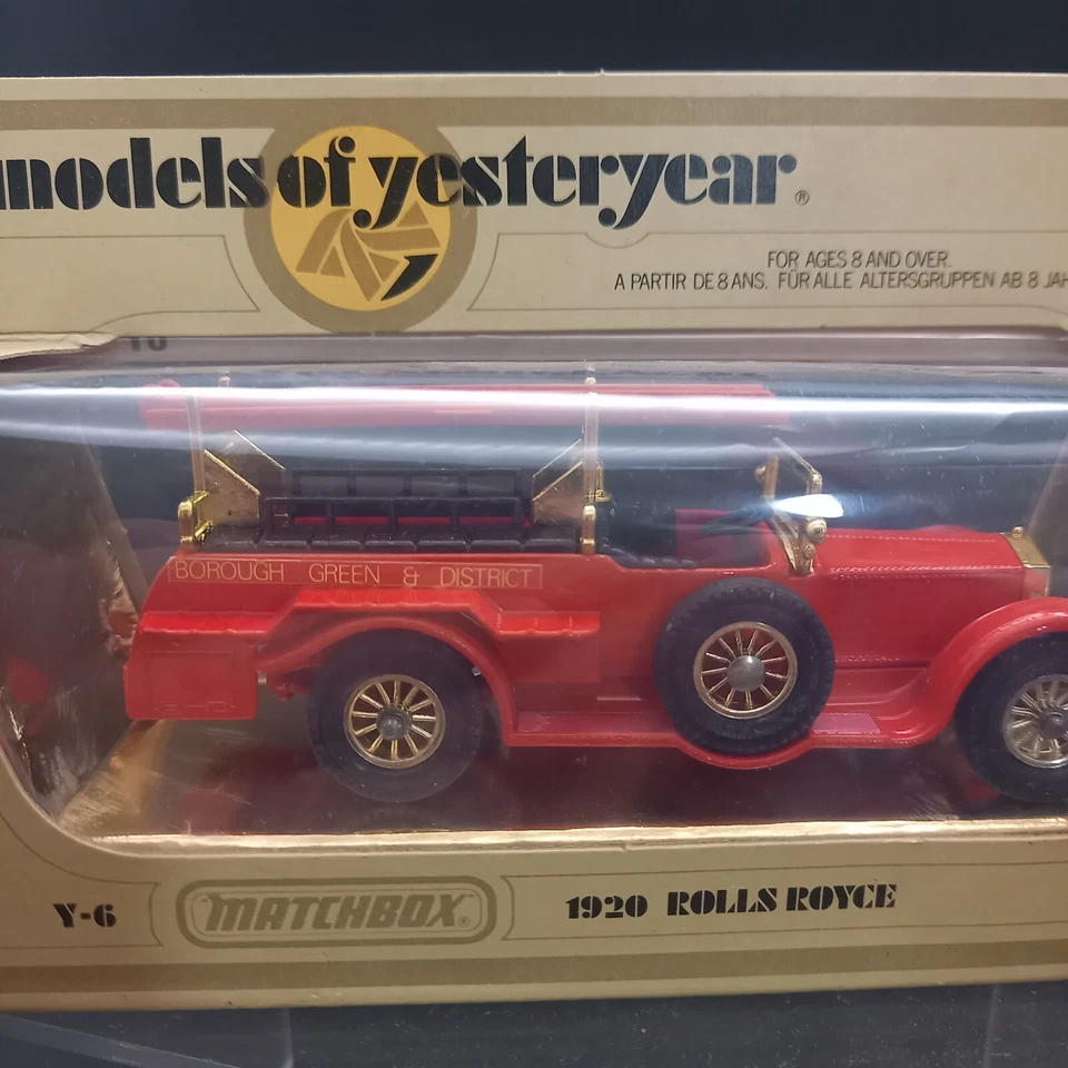 Matchbox - Y-6 1920 Rolls Royce Fire Engine - Models of Yesteryear in J Box - Bild 2 von 3