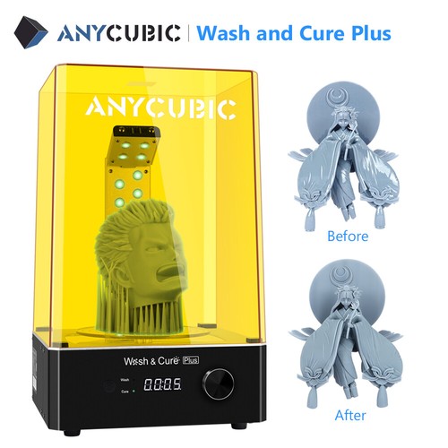 New Anycubic Wash And Cure Plus Lighting Cure For Lcd Resin 3d Printer Big Size Ebay