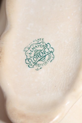 J & E MAYER Firenze salsa barca Castoro Cascate PA salsa verde bordo oro primo marchio - Foto 2 di 12
