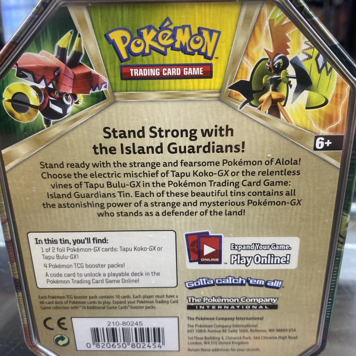 Pokémon TCG: Island Guardians Tin with Tapu Koko-GX