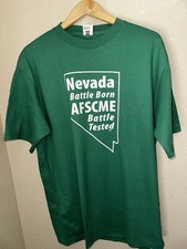 AFSCME Nevada Battle Born Battle Tested Union Line T-shirt XL Made In USA