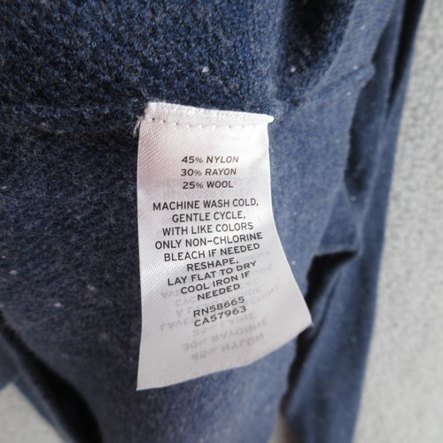 Nordstrom Sweater Mens XL Blue Casual Wool Blend Pullover Swetshirt Crew Neck - Picture 7 of 10