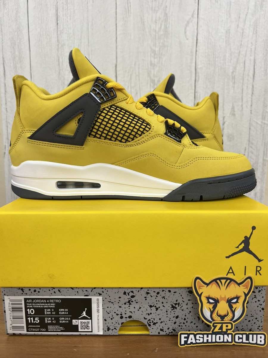 Air Jordan 4 Retro Lightning Tour Yellow MENS CT8527-700 | eBay