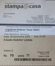 Biglietti concerto Ligabue Indoor Tour 2023