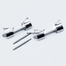 2Pcs Curved End Links for Stainless Steel Watch Band Strap Bracelet Spring Bars