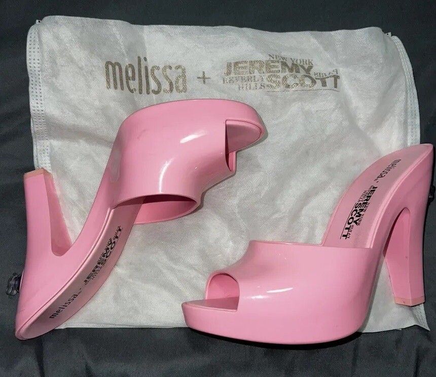 Jeremy Scott Barbie Pink Melissa Inflatable Heels | eBay