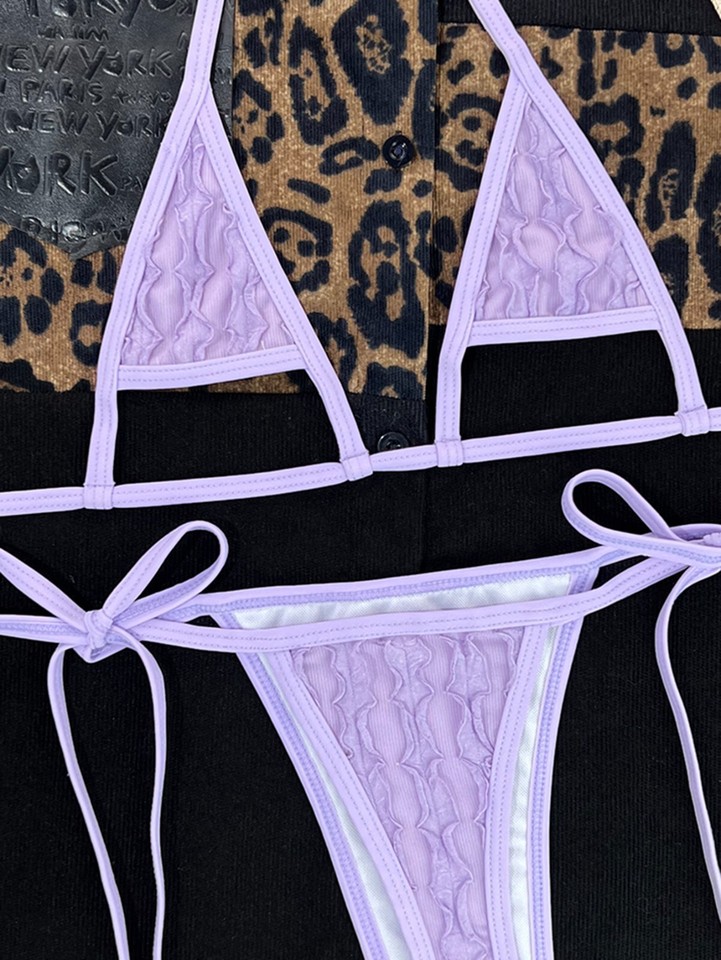 Sexy Micro Bikini sets for Women Girls Swimwear Swimsuit Thong Ruffled ...