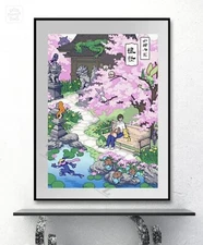 Pokémon art poster canvas wall art home decor