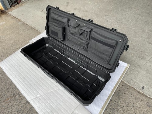 Low Profile Storage Box Gun Case Heavy Duty Waterproof Roof Cargo Plastic 60L - Picture 5 of 15