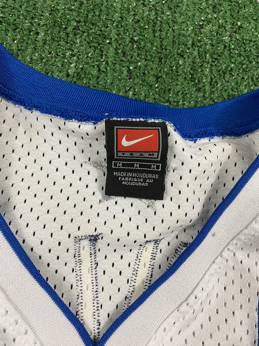 Michael Finley #4 Dallas Mavericks White 90s Nike Jersey Sz M