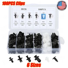 100 PCS Box Set Bumper Fender Liner Push Type Retainer Clips for Acura Fastener