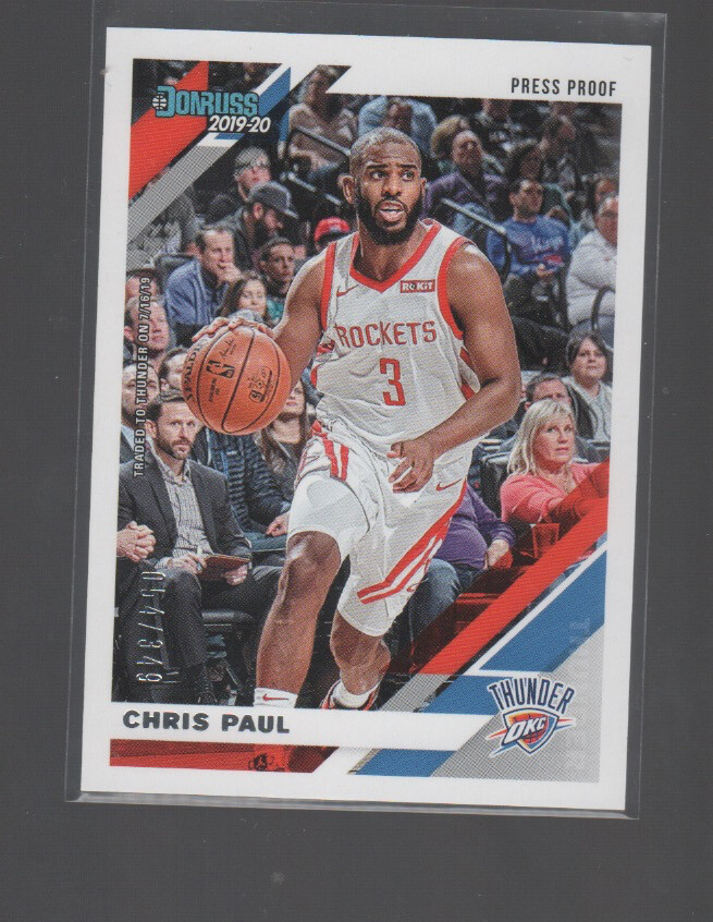 CHRIS PAUL 2019-20 PANINI DONRUSS SILVER PRESS PROOF CARD #77 /349