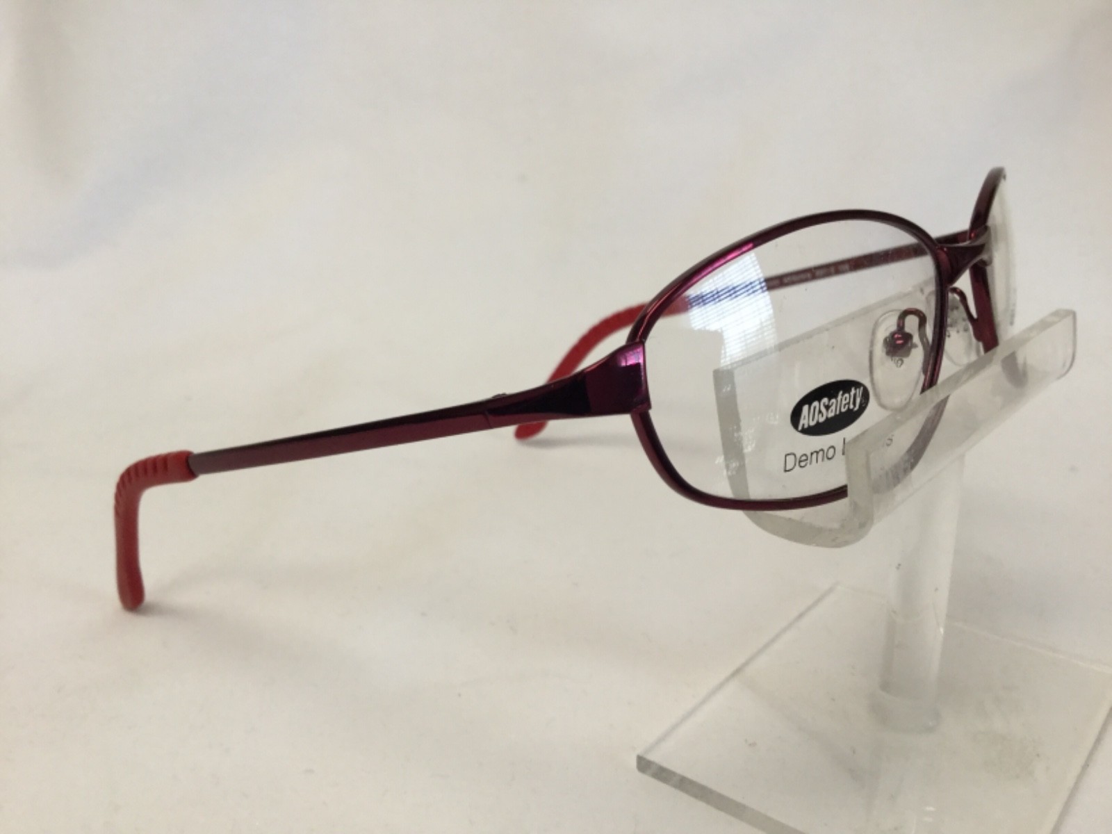 American Optical Eyeglass Frames AO SAFETY DUSTER Red Z87 Spring Hinges