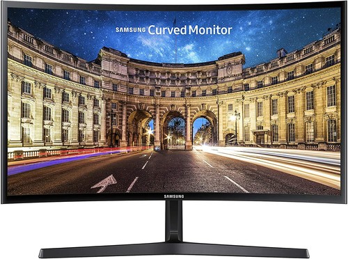 Samsung 24" FHD 60Hz VGA HDMI FreeSync Curved LED Monitor (LC24F396) - Black ™ - Picture 3 of 7
