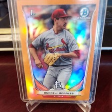 2014 Bowman Chrome Draft Orange Refractors #CDP76 Andrew Morales #03/25