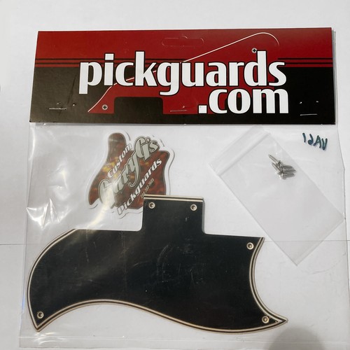 Golpeador biselado ancho negro/crema de 5 capas para Gibson 1961-1963 vintage Les Paul SG - Imagen 7 de 9