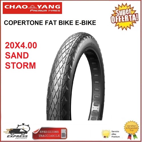 Copertone 20x4.0 Fat Bike E-Bike Pneumatico Sand Storm Stradale Gomma  100-406 | eBay