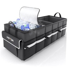 Trunk Organizer - Car Organizer with Built-In Leakproof Car Cooler Large Black