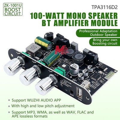 Mono 100W   Amplifier Board with   Circuit Treble Bass Adjustment *pz