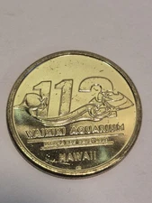 Waikiki Aquarium Commemorate Coin Black Tip Reef Shark
