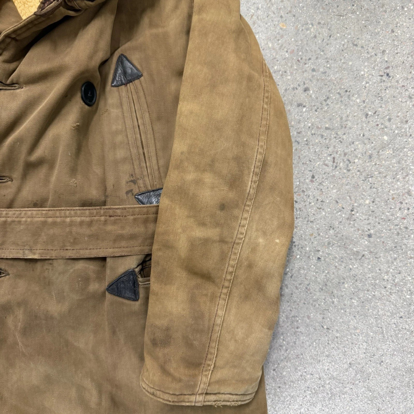 Vintage 40s Monarch Barnstormer Warm Belted Overcoat - product detail image 14