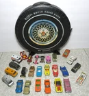 26 vintage Hot Wheels & Matchbox Car Lot with Super Rally Case 1980's