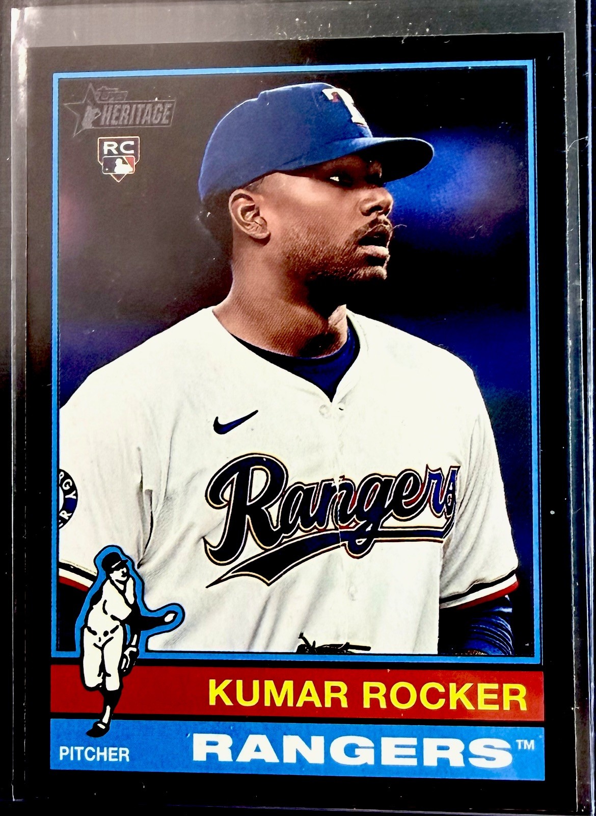 2025 Topps Heritage - Kumar Rocker #179 (RC) Black Border
