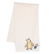 Lambs Ivy Disney Baby Storytime Pooh Ultra Soft Fleece Baby Blanket - Cream